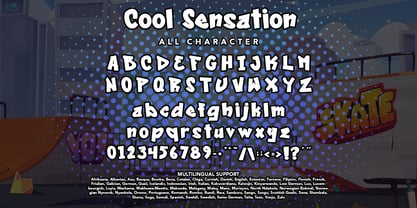 Cool Sensation Font Poster 8