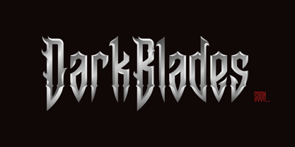 Dark Blades Font Poster 12