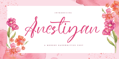 Anestiyan Font Poster 1