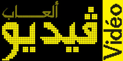 Alger Blanche Pixel Font Poster 5