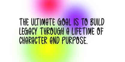 Build Legacy Font Poster 4