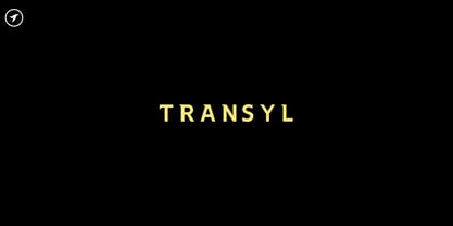 Transyl Font Poster 1