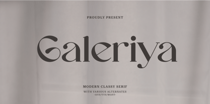 Galeriya Font Poster 1