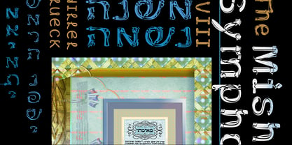 Sonata Allegro Hebrew Font Poster 3