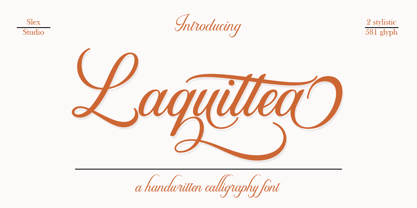 Laquittea Font Poster 1