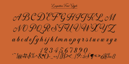 Laquittea Font Poster 9