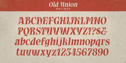 Old Union Font Poster 3