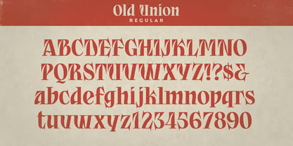 Old Union Font Poster 2