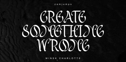 Minsk Charlotte Font Poster 12