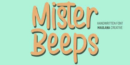 Mister Beeps Font Poster 1
