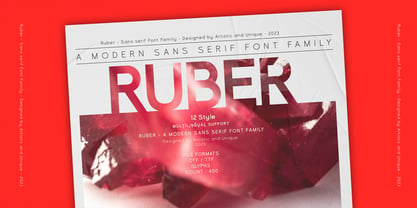 Ruber Font Poster 14
