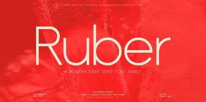 Ruber Font Poster 1
