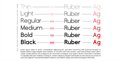 Ruber Font Poster 3