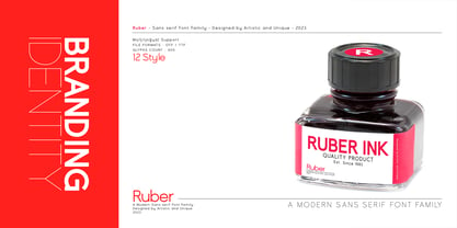 Ruber Font Poster 10
