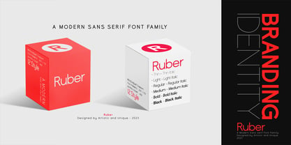 Ruber Font Poster 9