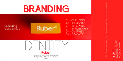 Ruber Font Poster 7