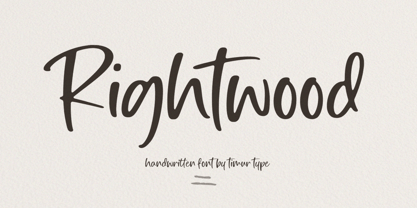 Rightwood Font Poster 1