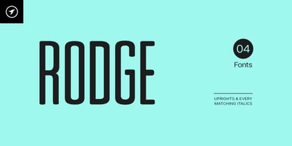 Rodge Font Poster 1