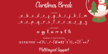 Christmas Break Font Poster 6
