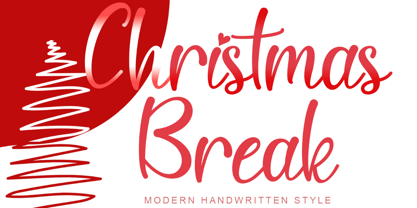 Christmas Break Font Poster 1