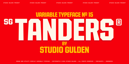 SG Tanders Font Poster 1