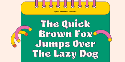 Quick Baseball Font Poster 2