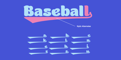 Quick Baseball Font Poster 6