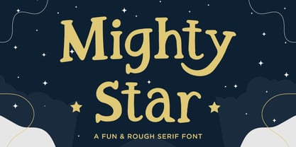 Mighty Star Font Poster 1