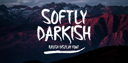 Softly Darkish Font Poster 1