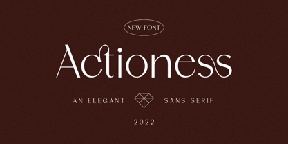 Actioness Font Poster 1