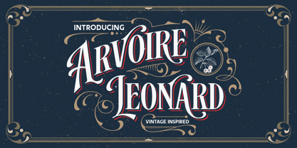 Arvoire Leonard Font Poster 1