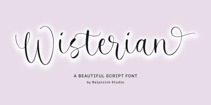 Wisterian Font Poster 1