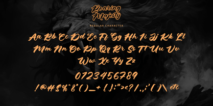 Roaring Majesty Font Poster 8