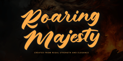 Roaring Majesty Font Poster 1