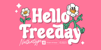 Hello Freeday Font Poster 1