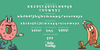Hello Freeday Font Poster 8
