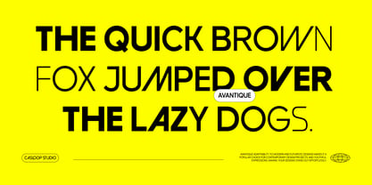 Avantique Font Poster 8