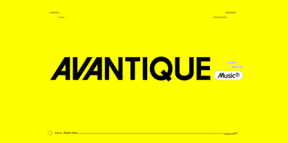 Avantique Font Poster 1