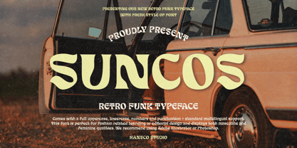 Suncos Font Poster 1
