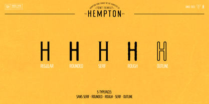 Hempton Font Poster 7