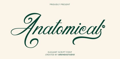 Anatomical Font Poster 1