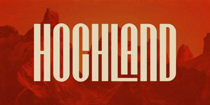 Hochland Font Poster 1