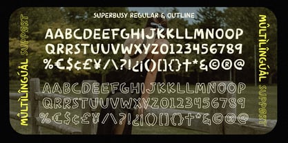 Superbusy Activity Font Poster 8