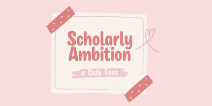 Scholarly Ambition Font Poster 1
