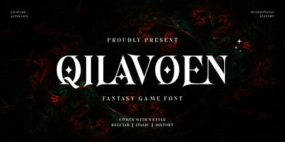 Qilavoen Font Poster 1