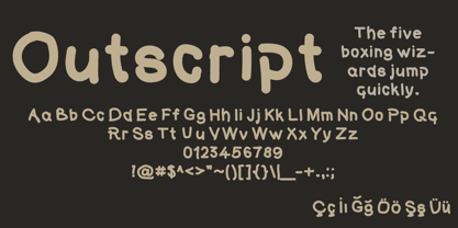 Outscript Font Poster 2