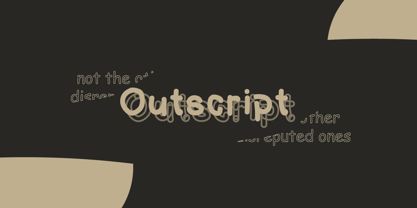 Outscript Font Poster 3