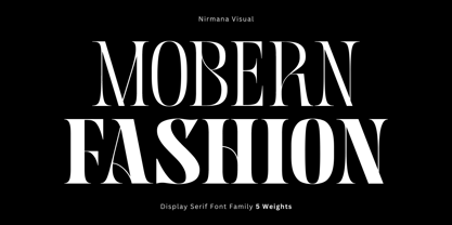 Mobern Fashion Font Poster 1