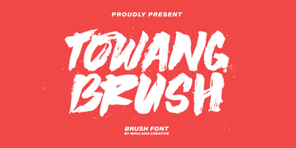 Towang Brush Font Police Poster 1