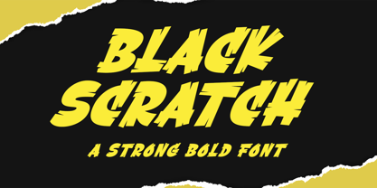 Black Scratch Fuente Póster 1